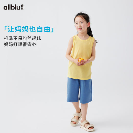 【夏Vol.2】幼岚「王牌桉树皮」背心吸湿排汗柔软透气24夏新款儿童男女童背心ZY 商品图3