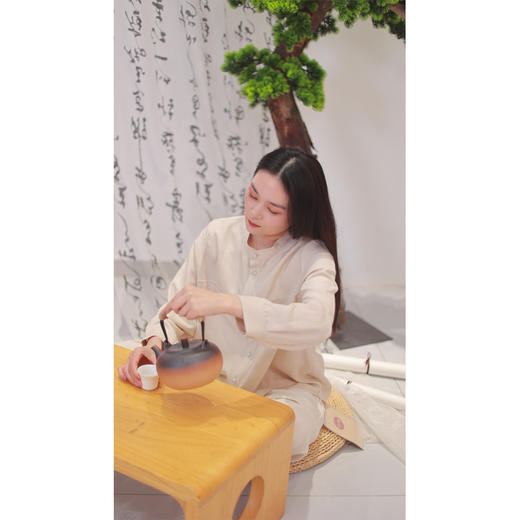 【线上专属】【和光同尘】立领小衫（24710266-玉色） 商品图3