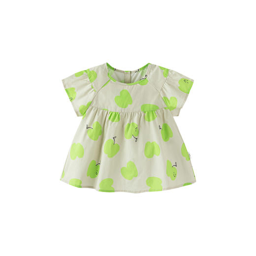 迷你巴拉女童短袖衬衫夏季宝宝婴童亲肤柔软纯棉甜美儿童衬衫 商品图4