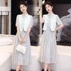 气质减龄，新中式连衣裙高级感马甲两件套HR-YAX2416 商品缩略图7