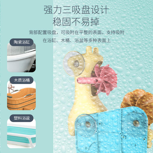 【欢乐沐浴好玩伴】儿童浴室玩具卡通长颈鹿小黄鸭戏水转转乐水勺浇水宝宝玩具套装 商品图2