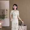 日常修身，中长款气质改良旗袍XL-24117 商品缩略图2