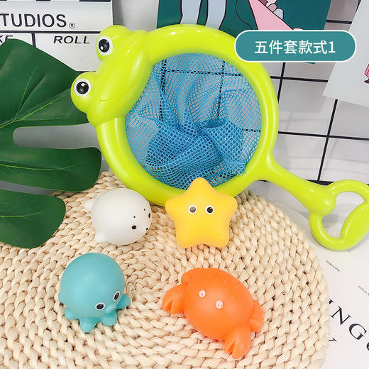 【神奇动物 遇水即亮】跨境感应发光动物 浮水灯光网捞鱼戏水玩具 儿童宝宝洗澡玩具漂浮 商品图8