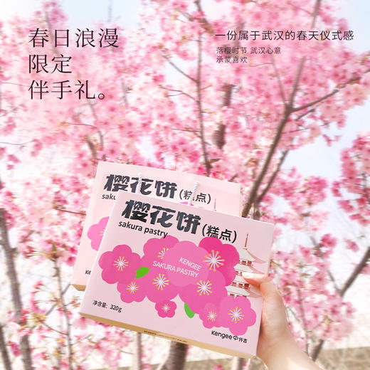 【现货】仟吉 武汉特色樱花饼  320g/盒    商品图4