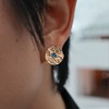 pearlside	【都市极简】生辰石耳钉 商品缩略图0