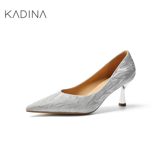 【自营】哈森 卡迪娜新款时装单鞋气质优雅尖头细高跟女鞋 KL230509 商品图1