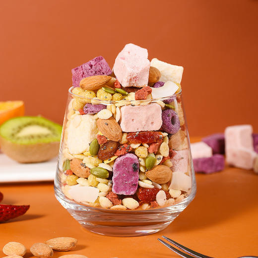 【400g*2包装】美粥食客奇亚籽坚果水果酸奶谷物脆麦片餐谷物酸奶伴侣零食 商品图0