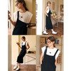OLrain欧芮儿黑白色连衣裙女春季2024新款时尚宽松休闲假两件裙子 商品缩略图2