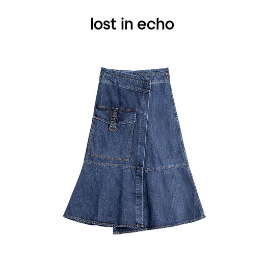 lost in echo设计师品牌Ari系列两件式背心披肩牛仔外套半裙套装 商品图4