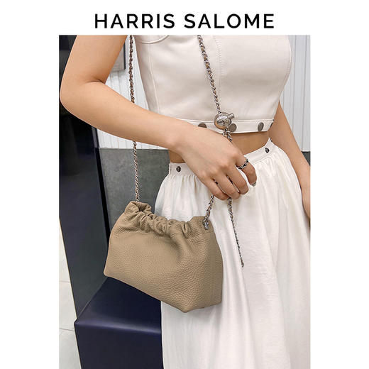 Harris Salome牛皮金链云朵包 商品图2