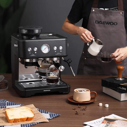 大宇研磨一体式小型半自动咖啡机DY-KF22C
 商品图4