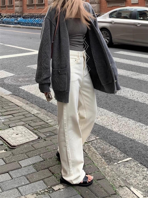 YKK米色牛仔裤 商品图9