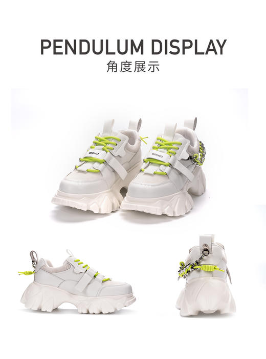 nekomomo2023春季新款商场同款头层牛皮超轻软底厚底纯色老爹鞋M22AM19611女 商品图3