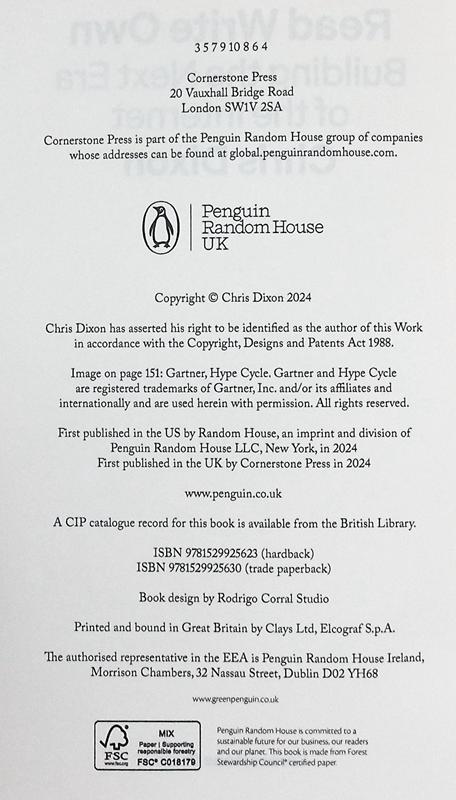 【中商原版】读写自己 构建互联网的下一个时代 Read Write Own 英文原版 Chris Dixon 网络 计算机 数据 信息 商品图2