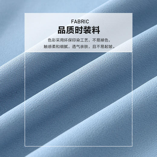 未风蓝色娃娃领连衣裙女春2025春装新款女装今年流行气质减龄裙子 商品图3
