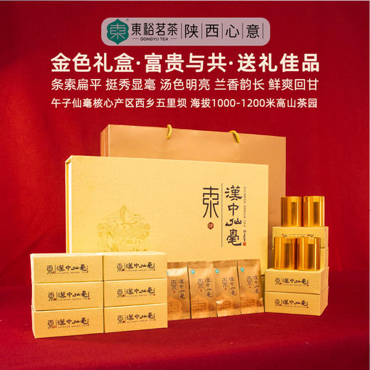 【2025春茶】东裕茗茶 精品仙毫200克金色礼盒装 精选嫩芽 汤色明亮 商品图4