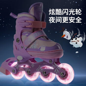 迪士尼轮滑鞋儿童溜冰鞋男女童滑冰旱冰鞋休闲初学专业可调节送礼物 /运动户外 /轮滑滑板 /轮滑运动 商品图0