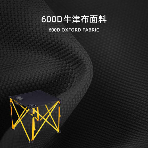 错山钢管折叠桌椅套装黑色U-01一桌两椅 商品图3