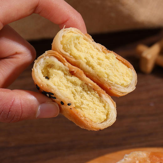 【潮汕风味四拼】潮汕绿豆饼 芋泥饼 黑豆饼 8个/筒 200g/筒 商品图6