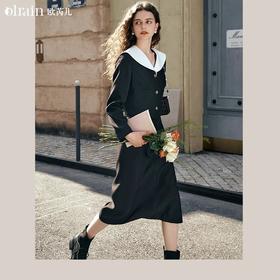 OLrain欧芮儿黑色小香风短外套女春季2024年新款气质可盐可甜上衣