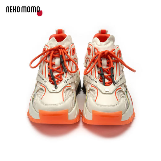 nekomomo2022年秋冬新款商场同款头层牛皮超轻厚底运动鞋老爹鞋M20CM31321女 商品图4