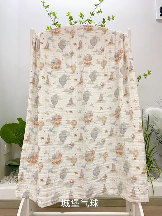 松植屋全棉高密绉纱毯 婴儿浴巾毛巾纯棉纱布宝宝洗澡新生儿童吸水巾家用超软 商品图2