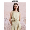 VIMAGE纬漫纪夏季新款显瘦舒适简约短款无袖上衣V2113714 商品缩略图3