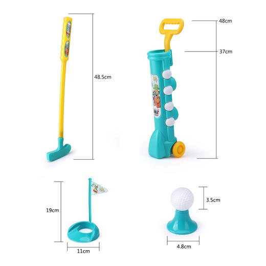 【儿童高尔夫球套装】儿童幼儿园亲子互动男孩高尔夫玩具套装户外运动体育球类健身器材 商品图3