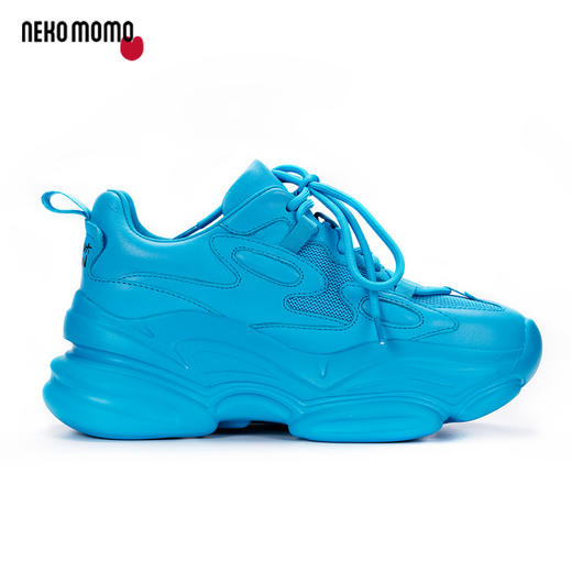 nekomomo2023年春季新款商场同款头层牛皮网面超轻厚底老爹鞋女M22AM19541 商品图3