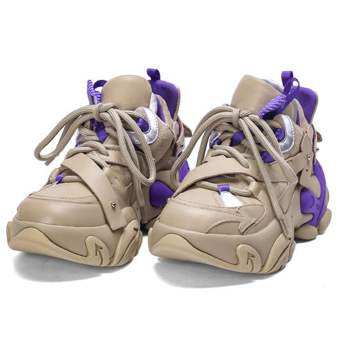 nekomomo2023年春季新款商场同款牛皮超轻厚底老爹鞋休闲运动鞋女M22CM37361 商品图1