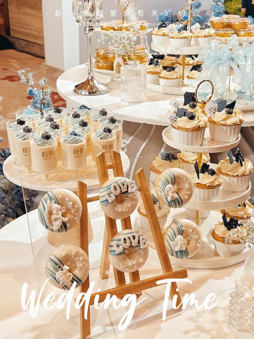 「蓝系婚礼」甜品台案例 商品图2