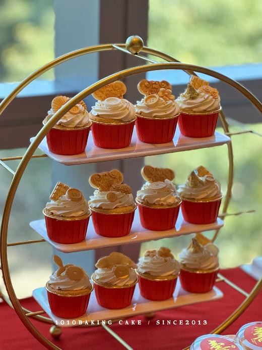 「红金系·长辈祝寿」甜品台案例 商品图5
