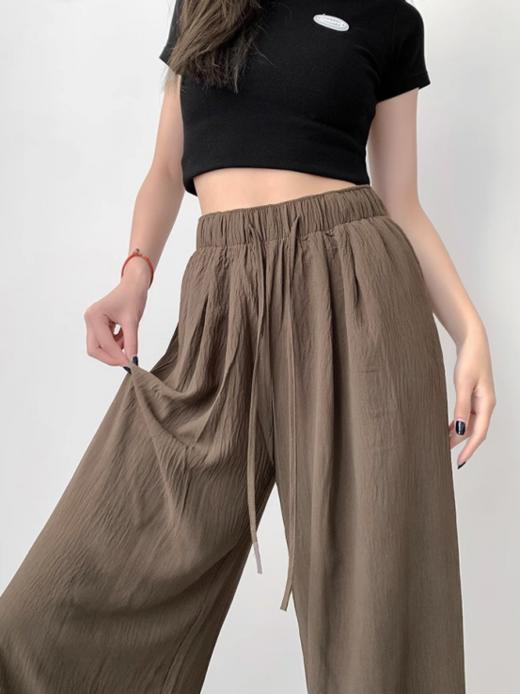 🔺【茧墨冰氧禅意皱皱山本阔腿裤MS5565】🔅1、显瘦版型+藏肉立体剪裁，消化各种腿型！🌷 2、垂顺冰感面料，透气丝滑不粘身，✅清凉过夏天 商品图1