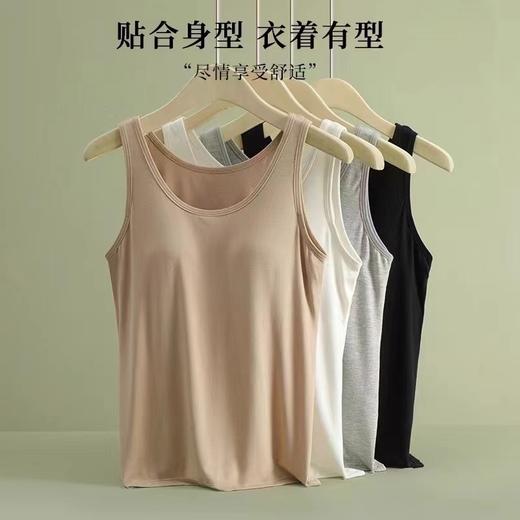 女士固定杯带罩杯大版吊带背心春夏免穿文胸螺纹棉2305/2303/688/698/2509/8919/8926/2588/2589 商品图3
