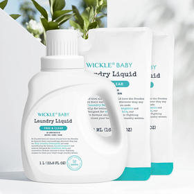 wickle婴儿洗衣液抑菌婴幼儿新生宝宝专用儿童抑菌酵素洗衣服液