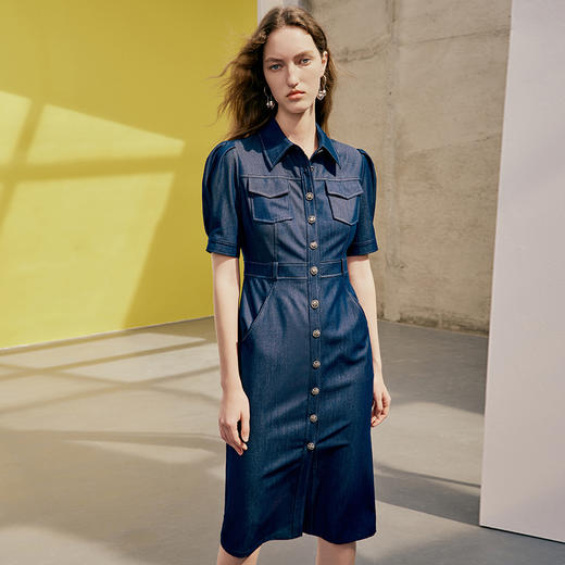 EITIE爱特爱夏季新款气质显瘦休闲连衣裙7407131 商品图4