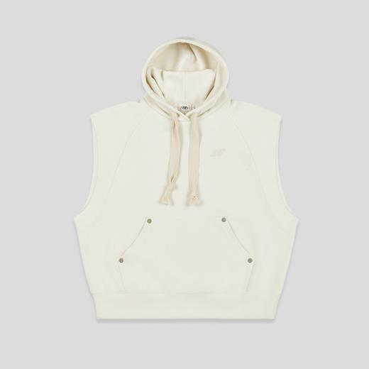 GOODBAI 916 logo刺绣插肩连帽无袖华夫格卫衣 商品图3