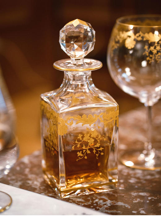 【已售】独角鹿西洋古董二十世纪初期法国出品描金水晶酒具套件 商品图4