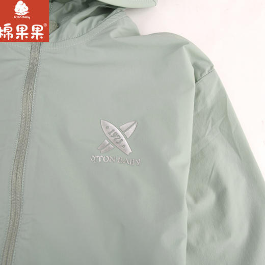 棉果果夏季新品防晒绿色百搭速干外套M212100324302 商品图5
