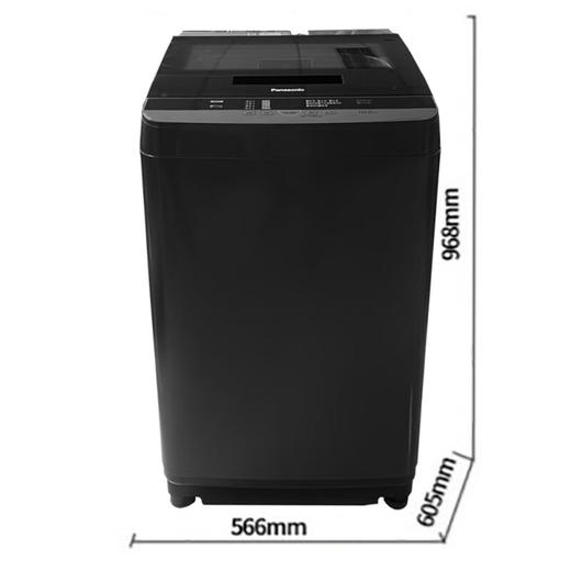 松下10KG全自动波轮洗衣机 双重线屑过滤 宽瀑布水流 XQB100-Q182 清乐净系列 深灰色 商品图0