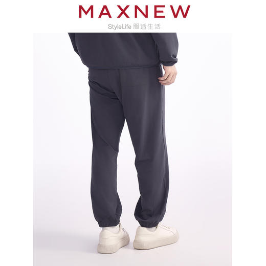 【长裤】男装舒适亲肤肌理感休闲运动束脚长裤 1N2114401 商品图2