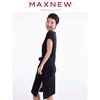 【裙装】女装高密罗马布舒适亲肤收腰绑带连衣裙 1N2225301 商品缩略图1