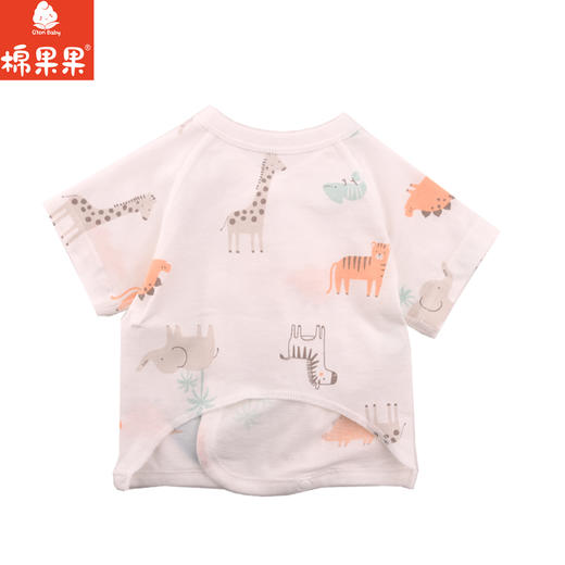棉果果夏季新品5A抗菌纯棉短袖半背衣M201110224374 商品图2
