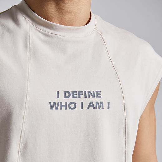 OMG潮牌 纯棉宽松吸汗运动背心男士透气跑步无袖训练健身衣服坎肩J-EMBX1657 商品图9