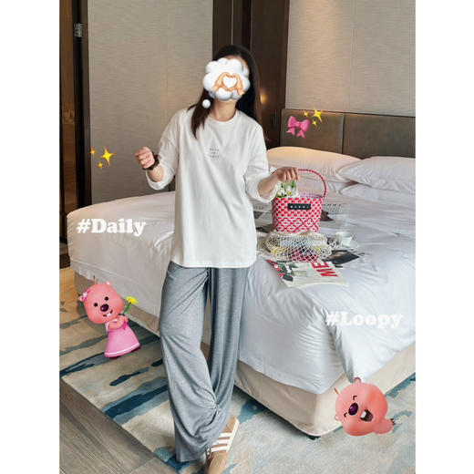 25特价 2403513   裸感 垂垂 阔腿裤长裤 商品图6