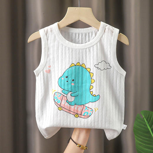 【39.9/任选2件！】儿童背心婴幼儿宝宝全棉纯棉吊带，女童男童夏季无袖A类纯棉薄款小背心，时尚简约的版型，潮童时尚~-lm！-ry-QQ 商品图11