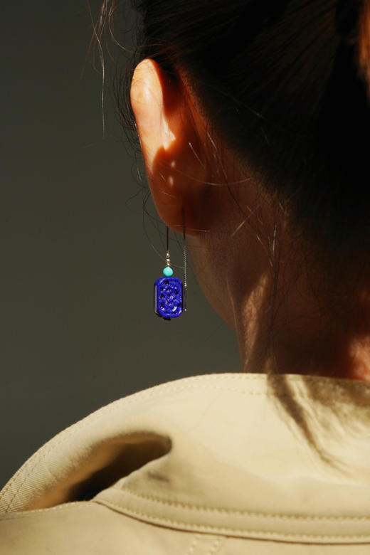 春日赏花去！青金耳坠 商品图3