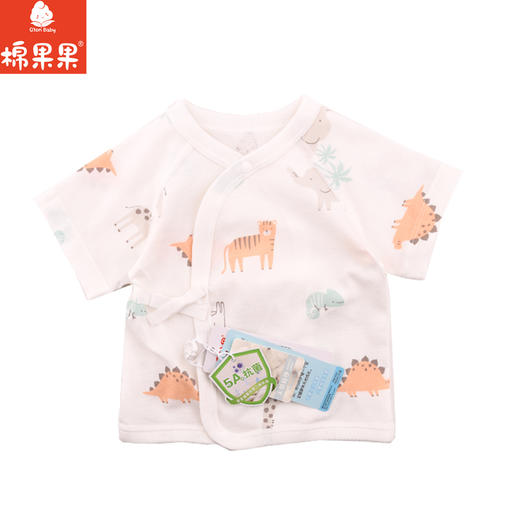 棉果果夏季新品5A抗菌纯棉短袖半背衣M201110224374 商品图4
