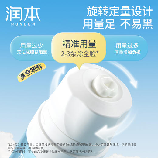 润本儿童防晒乳 30ml 宝宝婴儿专用防晒面霜隔离紫外线 商品图3