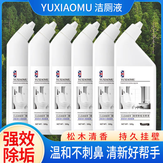 「拍1发3！到手3瓶」鱼小沐洁厕液 厕所洁厕剂清新空气留香型清洁工具 商品图1